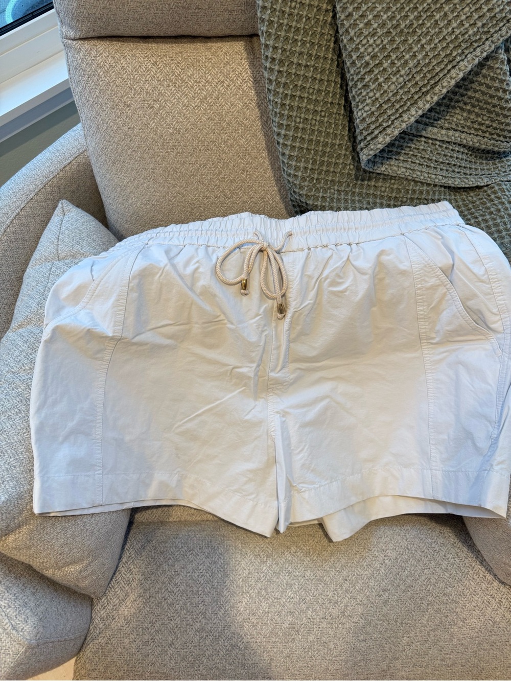 J. Crew White Drawstring board Shorts